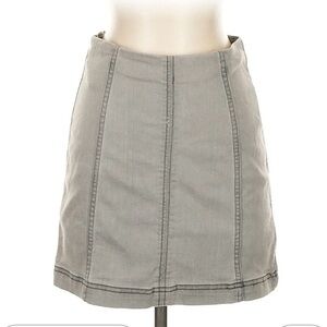 Free People Gray Mini Skirt